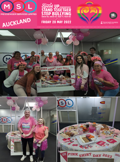 Pink Shirt Day 2022 - MSL Auckland